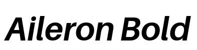 Aileron Bold Font Image