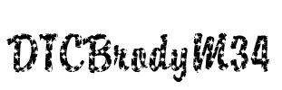 DTCBrodyM34 Font Image