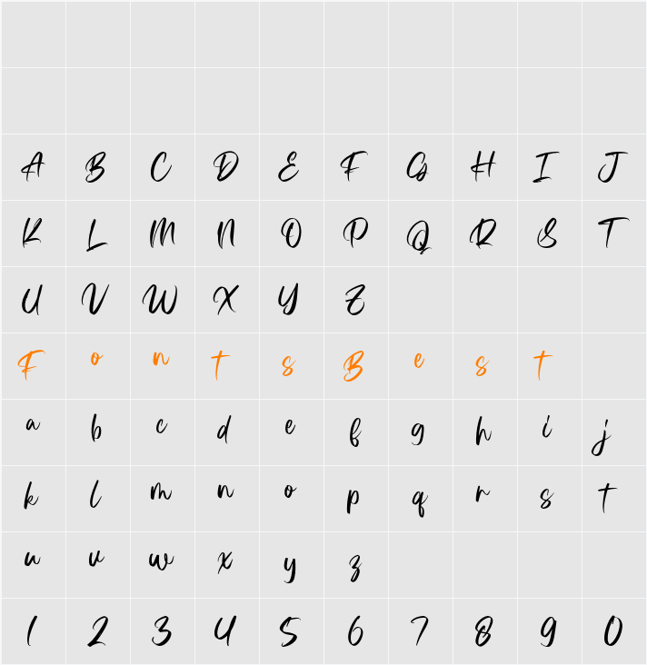 Astria Character Map