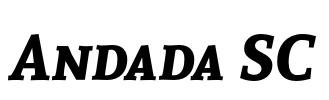 Andada SC Font Image