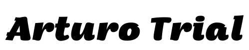 Arturo Trial Font Image