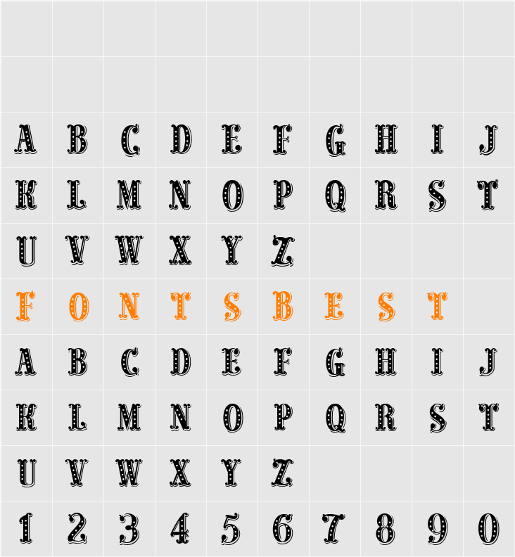 HighButtonShoes Character Map