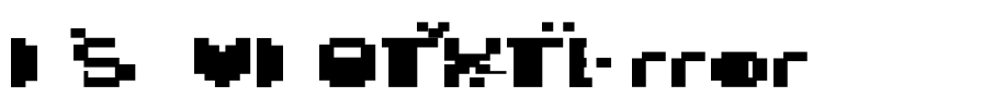 DS VDOTXTError Font Image