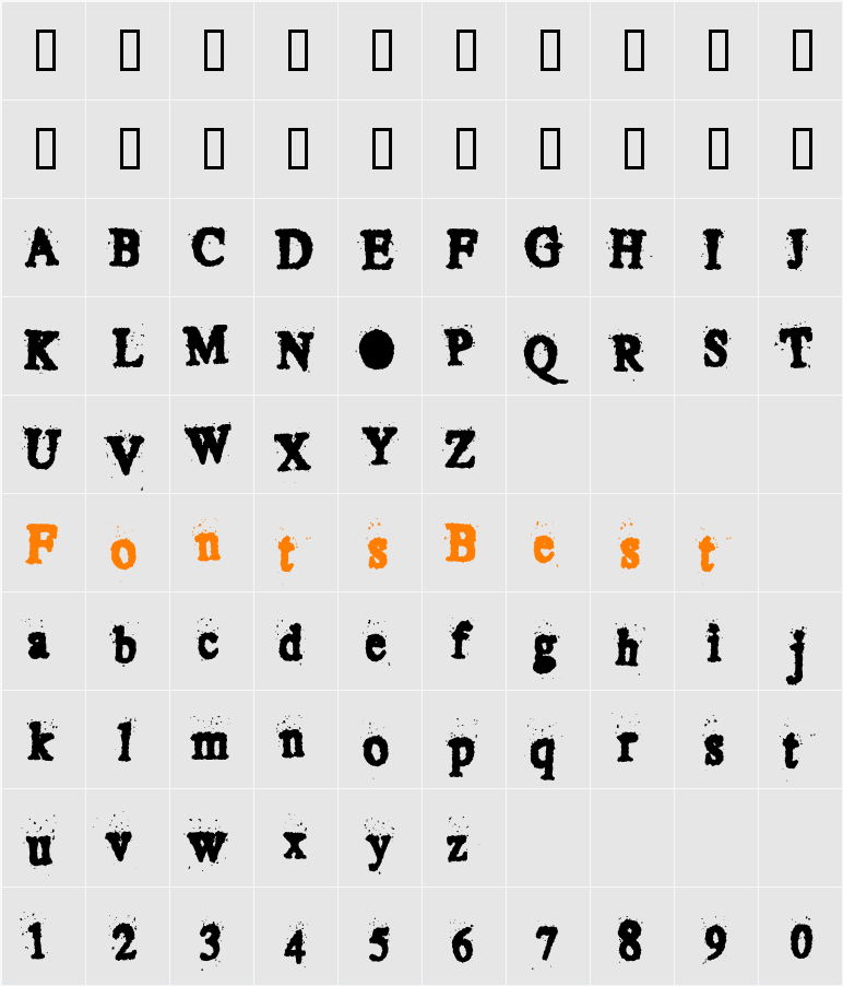 Crustiest Character Map