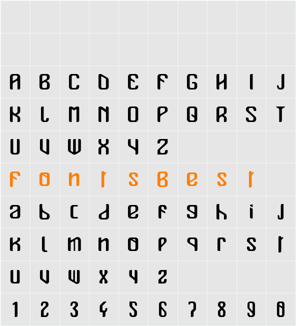 Mualk Character Map