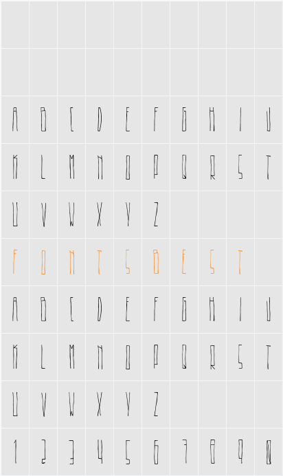 Beeeer Character Map