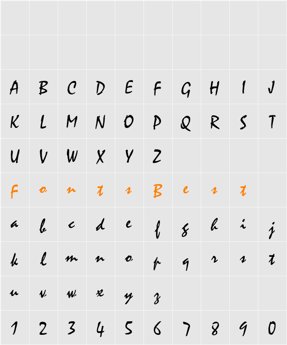 Mystical-Thin Character Map