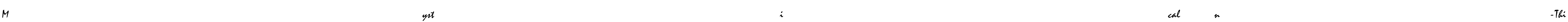 Mystical-Thin Font Image