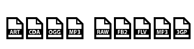 File Types Font Image