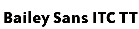 Bailey Sans ITC TT Font Image