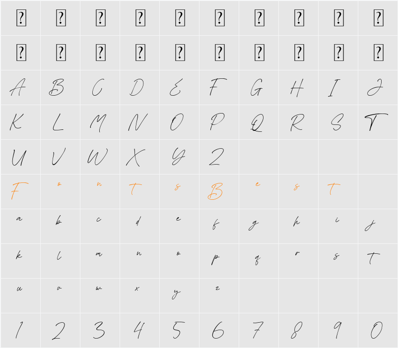 Asthacy Reny Character Map