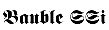 Bauble SSi Font Image
