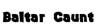 Baltar Gaunt Font Image