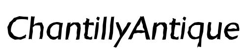 ChantillyAntique Font Image