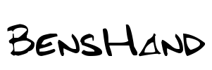 BensHand Font Image