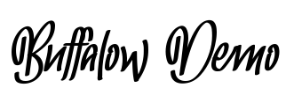 Buffalow Demo Font Image