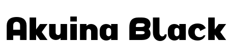 Akuina Black Font Image
