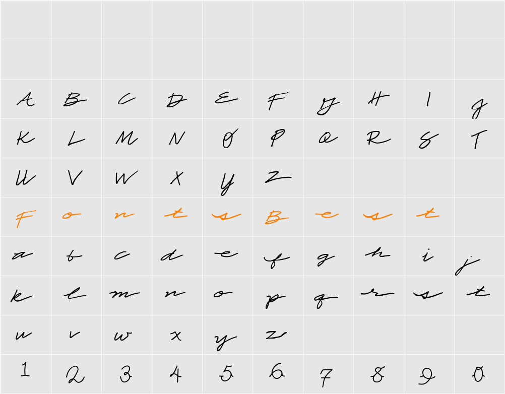 CBX-Scriptorium Character Map