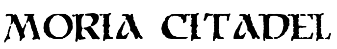 Moria Citadel Font Image