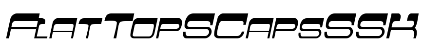FlatTopSCapsSSK Font Image