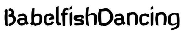 BabelfishDancing Font Image