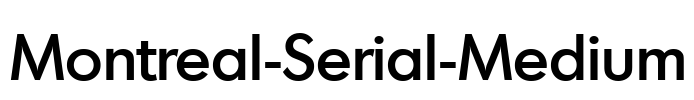 Montreal-Serial-Medium Font Image