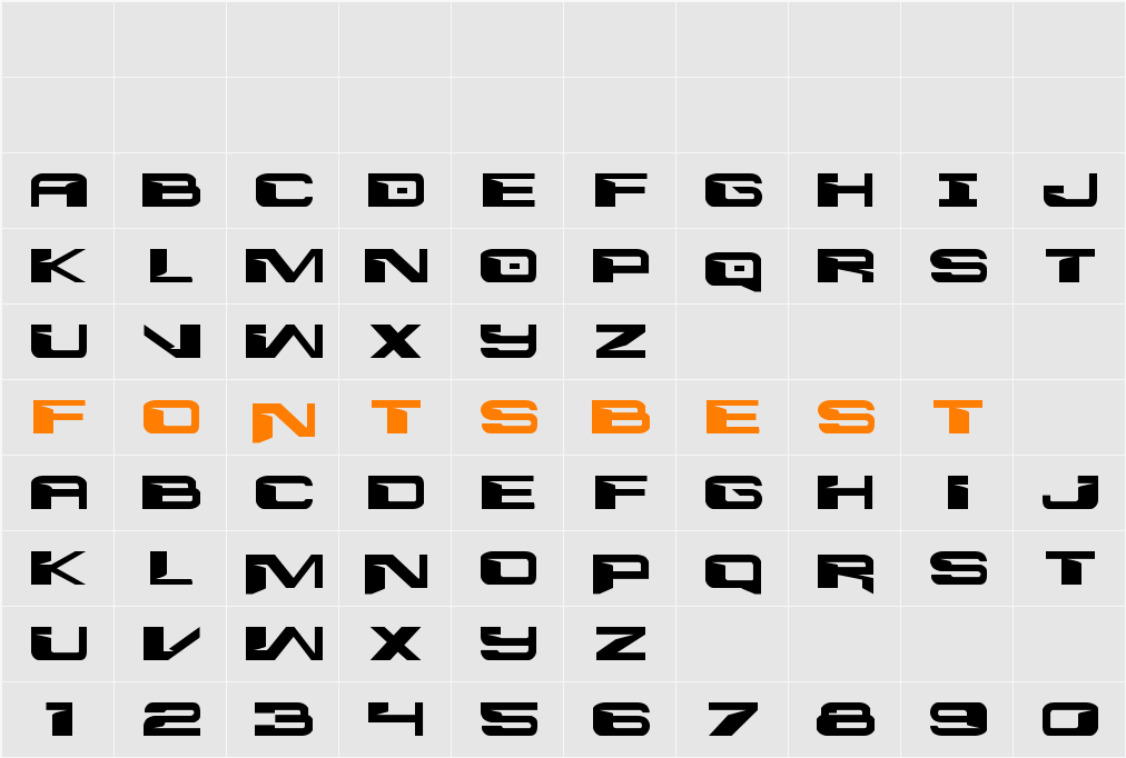 Interdiction Expanded Character Map