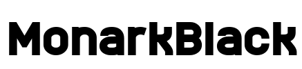 MonarkBlack Font Image