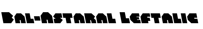 Bal-Astaral Leftalic Font Image
