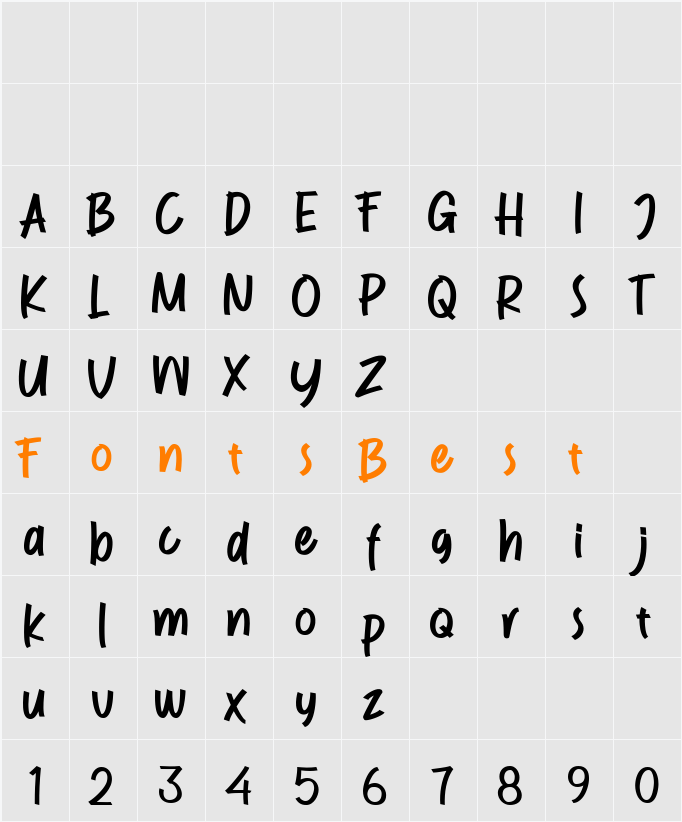 RockStyle Character Map