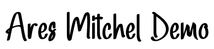 Ares Mitchel Demo Font Image