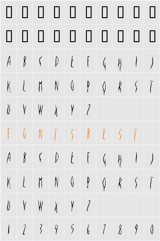 JI-Joyous Character Map