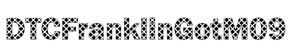 DTCFranklinGotM09 Font Image