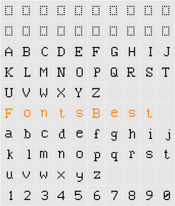 BN CUWord Character Map