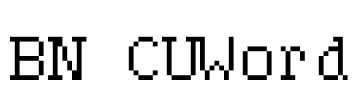 BN CUWord Font Image