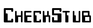 CheckStub Font Image
