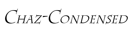 Chaz-Condensed Font Image