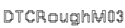 DTCRoughM03 Font Image
