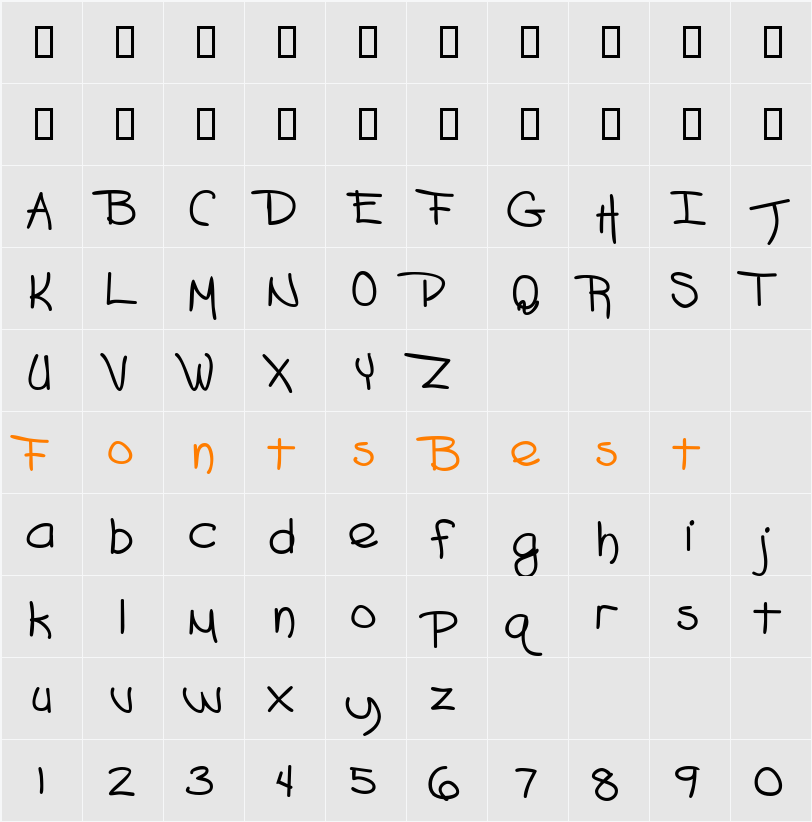 MensroomScriptSSK Character Map