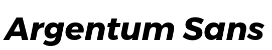 Argentum Sans Font Image