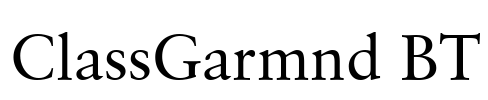 ClassGarmnd BT Font Image