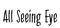 All Seeing Eye Font Image