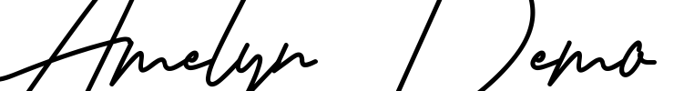 Amelyn Demo Font Image