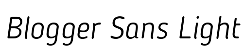 Blogger Sans Light Font Image