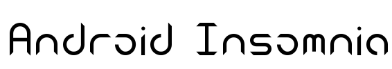 Android Insomnia Font Image