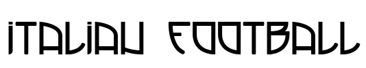Italian Football Font Image