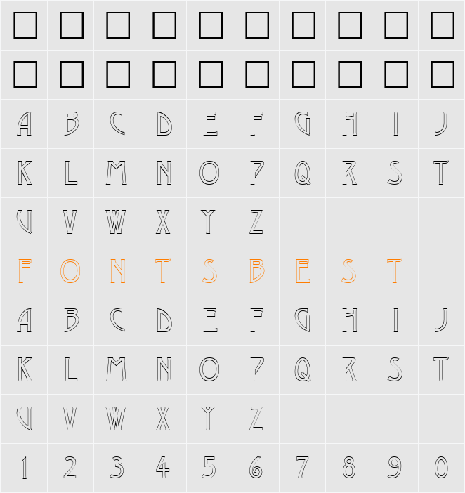 Dustine Character Map