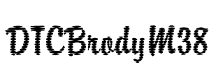 DTCBrodyM38 Font Image