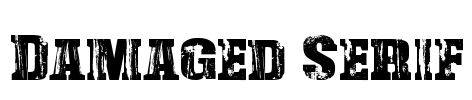 Damaged Serif Font Image
