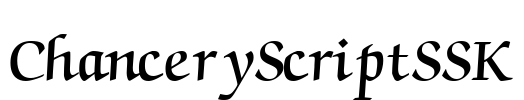 ChanceryScriptSSK Font Image